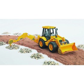 تصویر ماشین لودر اسباب بازی Bruder مدل 02428 Bruder Toys 02428 JCB 4CX Loader Backhoe