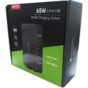 تصویر شارژر 6 پورت یونیتک UNITEK Y-P535 USB 