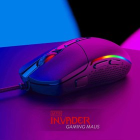 تصویر ماوس گیمینگ باسیم ردراگون مدل Invader M719 Redragon Invader M719 RGB Wired Gaming Mouse