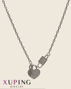 تصویر گردنبند قفل و کلید قلب 