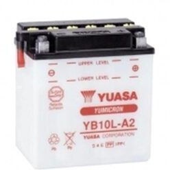 تصویر باتری باطری Yb10L A2 12V 12Ah نبرد با موتور سیکلت کلاسیک Yuasa 