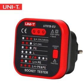 تصویر تستر پریز برق مارک یونیتی UNI-T مدل UT07B-EU 
