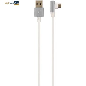 تصویر کابل میکرو یو اس بی Sibraton S241A 2.1A 1.1m یکسر L Sibraton S241A 2.1A 1.1m MicroUSB Cable