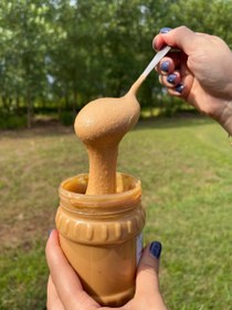 تصویر کره بادام زمینی بدون نمک بدون شکر بدون هیچ گونه افزودنی