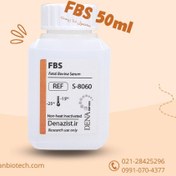 تصویر سرم جنین گاوی FBS حجم 50ml، محصول دنازیست، Fetal Bovine Serum 