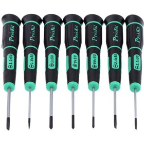 تصویر مجموعه 7 عددی پیچگوشتی ساعتی پروسکیت مدل Proskit SD-081A (اصل تایوان) screwdriver