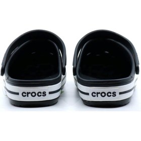 تصویر کفش دمپایی کروک باند سیاه کودک کراکس Crocs 