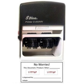 تصویر SHINY S-830NN مهر شماره دار با دو شماره 6 رقمی 