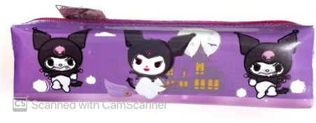 تصویر جامدادی تک زیپ چرمی طرح کرومی کد05 