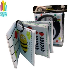 تصویر کتاب های پارچه ای سیاه و سفید(مجموعه 2 عددی ) 