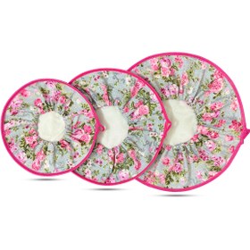 تصویر دم کنی ۳ تکه طرح گل عروس 