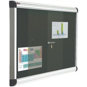 تصویر تابلو اعلانات شیشه خور 120x90cm شیدکو Glass-filled bulletin board 120x90cm Shedco