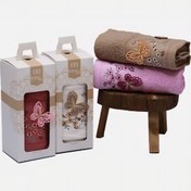 تصویر حوله دستی ۴۰در ۸۰ تک جعبه بهبافت 