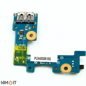 تصویر برد یو اس بی لپ تاپ Dell Latitude E5440 5440 Wifi Switch Button Usb Connector Board W/ Cable 