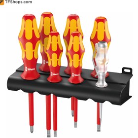 تصویر مجموعه 7 عددی پیچگوشتی فشار قوی ورا مدل 05006147001 VDE Insulated screwdriver Set