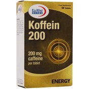 تصویر قرص کافئین 200 میلی گرم یوروویتال 60 عدد Eurho Vital Koffein 200 Mg 60 Tabs