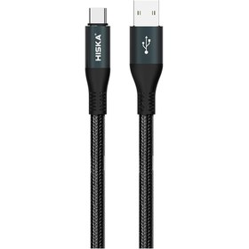 تصویر کابل تایپ سی هیسکا مدل LX-851 Hiska LX-851AC USB to USB-C Cable 1.2m