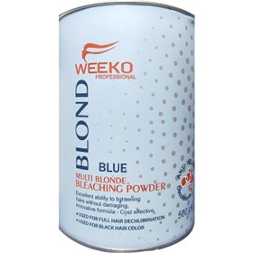 تصویر پودر دکلره ویکو مدل Blond BLUE وزن 500 گرم Weeko Blone Blue Bleaching Powder - 500gr