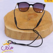 تصویر بند عینک سیلیکونی مشکی کد ۱-۱۰۰ 