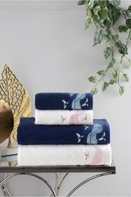 تصویر حوله مجموعه حمام گلدوزی شده پر Kiğılı 