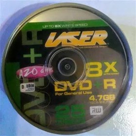 تصویر پک 25 عددی DVD خام هنگ کنگ برند Laser 