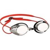تصویر عینک شنا قرمز مردانه و زنانه های مسابقه آینه Mad Wave 