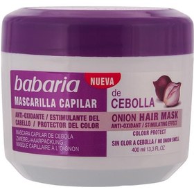 تصویر ماسک مو حاوی عصاره پیاز باباریا مدل حجم 400 میلی لیتر BABARIA Onion Hair Mask 400ml