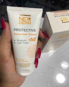 تصویر کرم ضد آفتاب رنگی بژ روشن هایلی پروتکتیو نئودرم Neuderm highly protective sunscreen cream