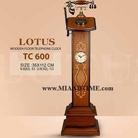 تصویر تلفن ساعت ایستاده لوتوس چوبی مدل TC 600 