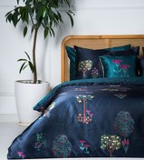 تصویر روتختی دورو ساتن ابریشم مدل چلچراغ 