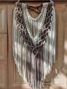 تصویر دیوارکوب مکرومه مدل گیسو Gisoo Wallhanging macrame