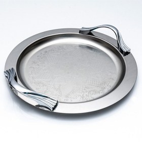 تصویر سینی استیل دایره 