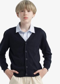 تصویر ژاکت کش باف پشمی بچگانه دیفکتو defacto 