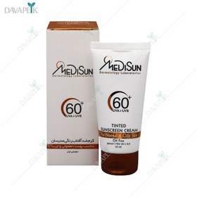 تصویر کرم ضد آفتاب SPF60 مناسب آقایان مدیسان Medisun Tinted Sunscreen Cream SPF60