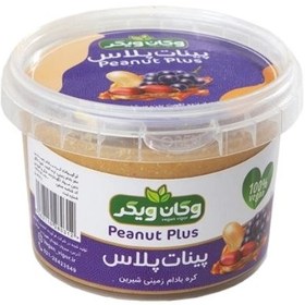 تصویر پینات پلاس(کره بادام زمینی شیرین)300گرم وگان ویگر 