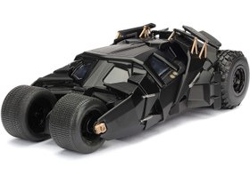 تصویر ماشین بتموبیل The Dark Knight به همراه فیگور بتمن در مقیاس 1:24 