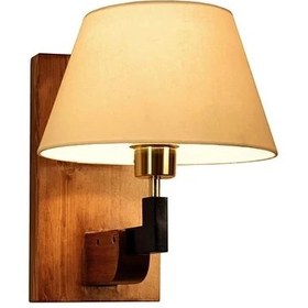 تصویر چراغ دیوارکوب چوبی مسینا R2 wall lamp R2