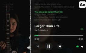 تصویر پروژه موزیک پلیر با متن ترانه و ویژوالایزر Vol.2 