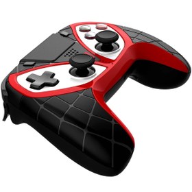 تصویر دسته بازی بلوتوثی مدل IPega PG-4012A IPega PG-P4012 Spiderman Wireless Gamepad Vibration Programming Function Controller Android PS4