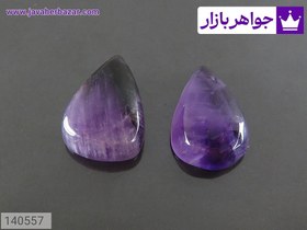 تصویر نگین آمتیست اشکی زیبا کد 140557 