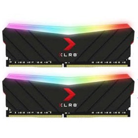 تصویر رم دسکتاپ DDR4 دو کاناله 3200مگا هرتز CL16 پی ان وای مدل XLR8 RGB ظرفیت 16 گیگا بایت 
