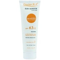 تصویر کرم ضد آفتاب بی رنگ دکتر ژیلا مناسب انواع پوست‌ با چربی کنترل شده SPF63 Doctor Jila Sunscreen invisible Controlled Oil Level SPF63 Cream 50gr