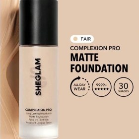تصویر کرم پودر مات اصلی حجم ۳۰ میل - Fair COMPLEXION PRO LONG LASTING BREATHABLE MATTE FOUNDATION