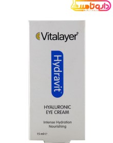 تصویر کرم دور چشم هیالورونیک اسید هیدراویت ویتالیر 15 میل ا Vitalayer Hydravit Hyaluronic Eye Cream 15 ml Vitalayer Hydravit Hyaluronic Eye Cream 15 ml