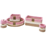 تصویر سبد بافتنی مدل تریکو کد 44 مجموعه 5 عددی 