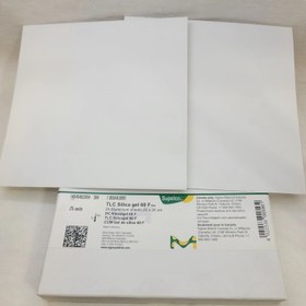 تصویر کاغذ TLC مرک - برگه ای TLC Silica gel 60 F₂₅₄ Merck