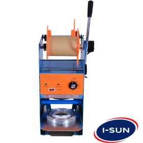 تصویر دستگاه پک لیوان نیمه اتومات هدیکو Hediko semi-automatic glass packing machine