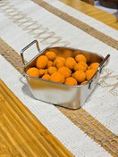 تصویر ظرف استیل دسته دار استیل - مربع(کوچک) Steel serving dish