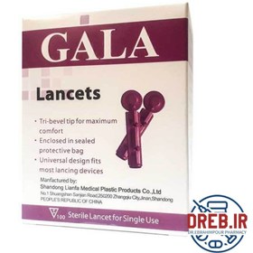 تصویر سر سوزن قند خون 4 پر گالا - Gala 4Prong Blood Sugar Lancet 