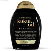 تصویر شامپو روغن کوکوی او جی ایکس OGX ا OGX Kukui Oil Sulfate Free Shampoo For Frizzy Hair 385ml OGX Kukui Oil Sulfate Free Shampoo For Frizzy Hair 385ml